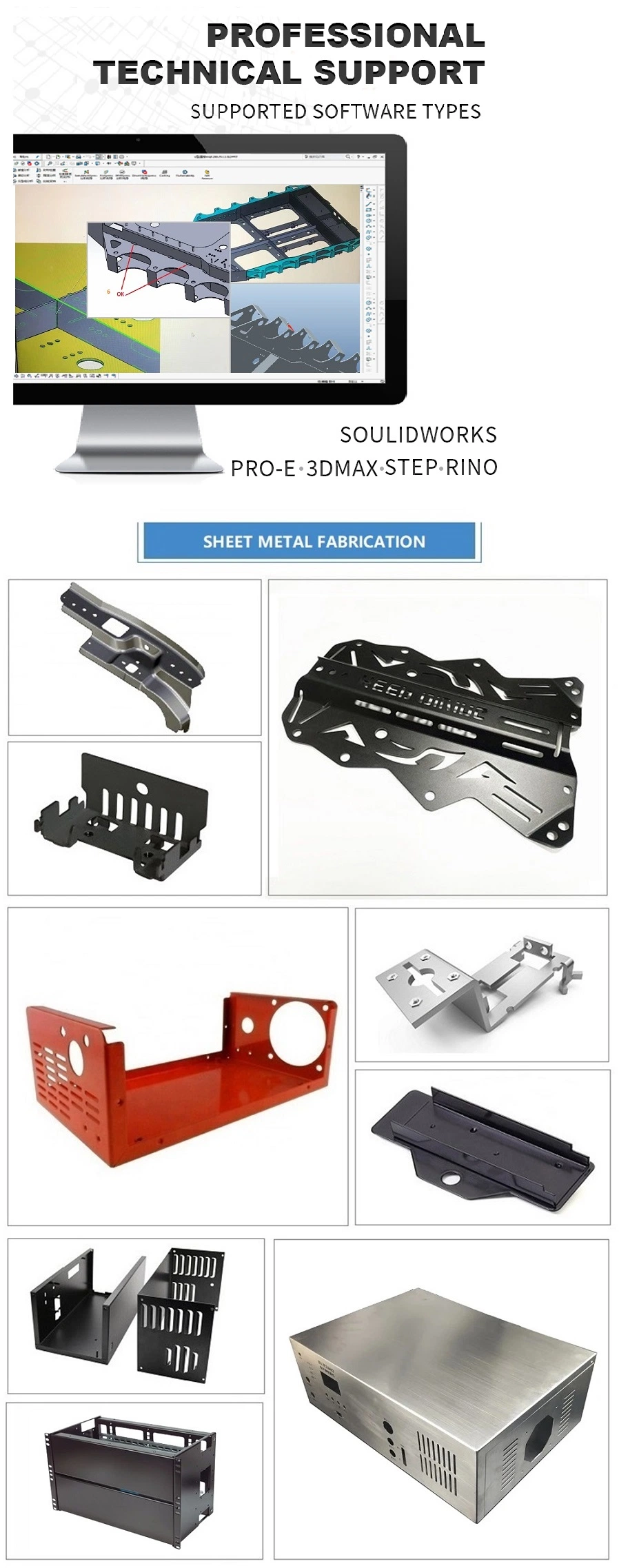 China OEM Sheet Metal Aluminium Fabrication Works